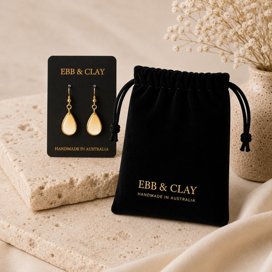 Ebb & Clay Velvet Jewellery Pouch